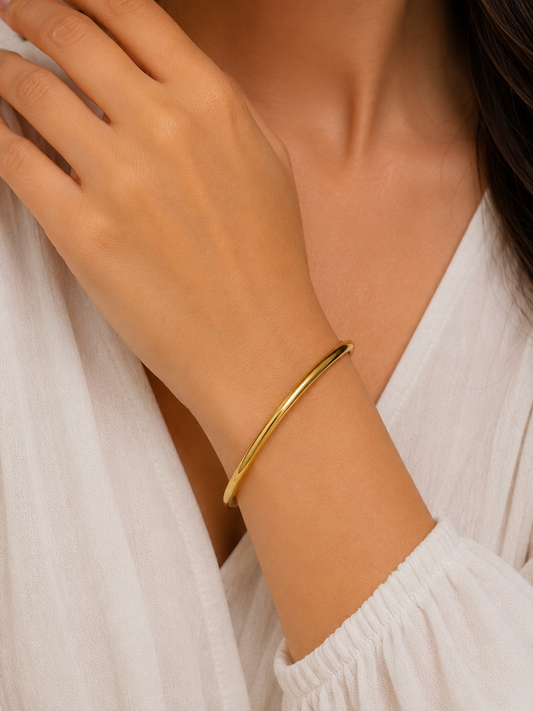 Classic Gold Minimal Kada Bracelet