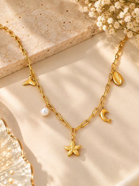 Seashell Charm Necklace