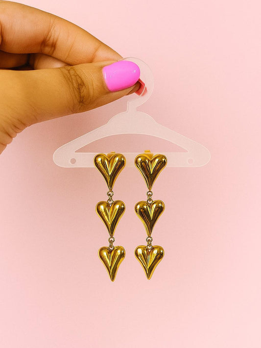 Heart Drop Earrings