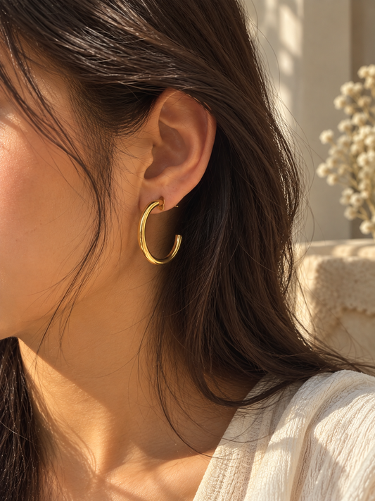 Classic Half Hoop Earrings