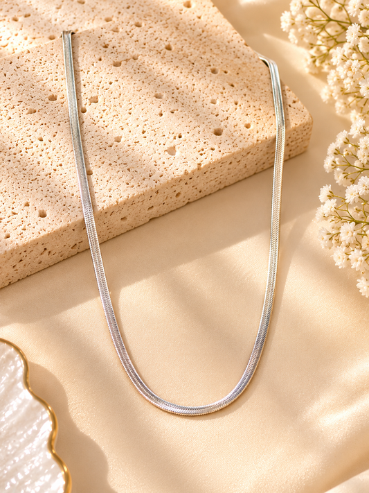 Silver Snake Chain Necklace
