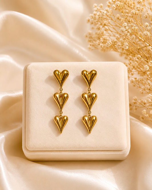 Heart Drop Earrings