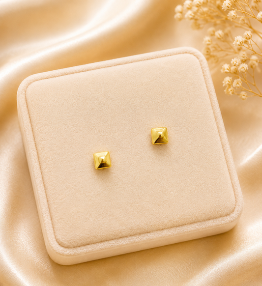 Mini Square Stud Earrings