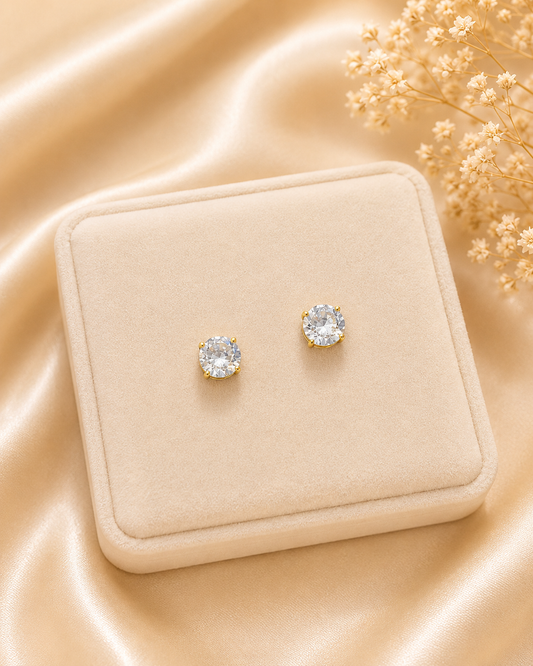 Mini Diamond Stud Earrings