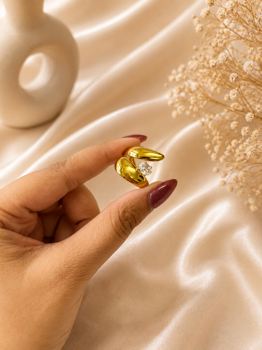 Bold Diamond Statement Ring