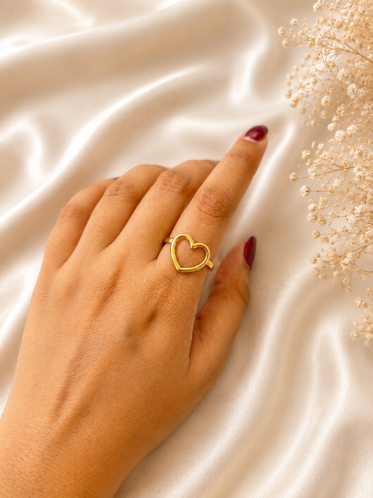 Minimal Heart Ring