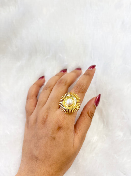 Bold Pearl Ring