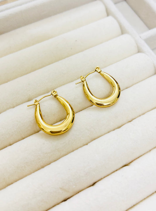 Oval Hoop Earrings
